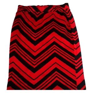 Chevron pencil skirt